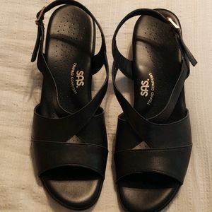 SAS Caress Black Dress Sandals